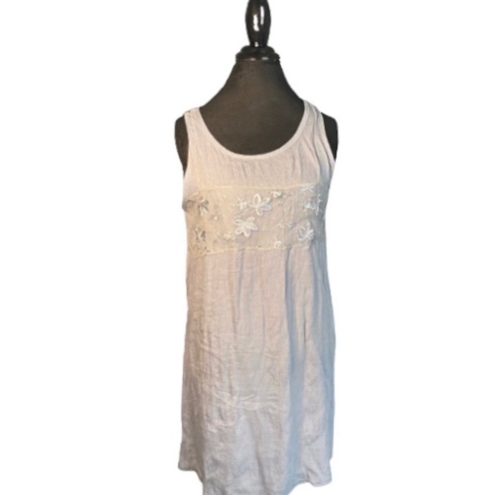 Linen Blend Tank Dress